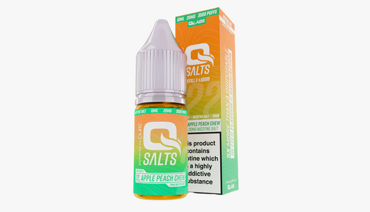 Apple Peach Chew 10ml Nicotine Salt E-Liquid by Qsalts 20MG