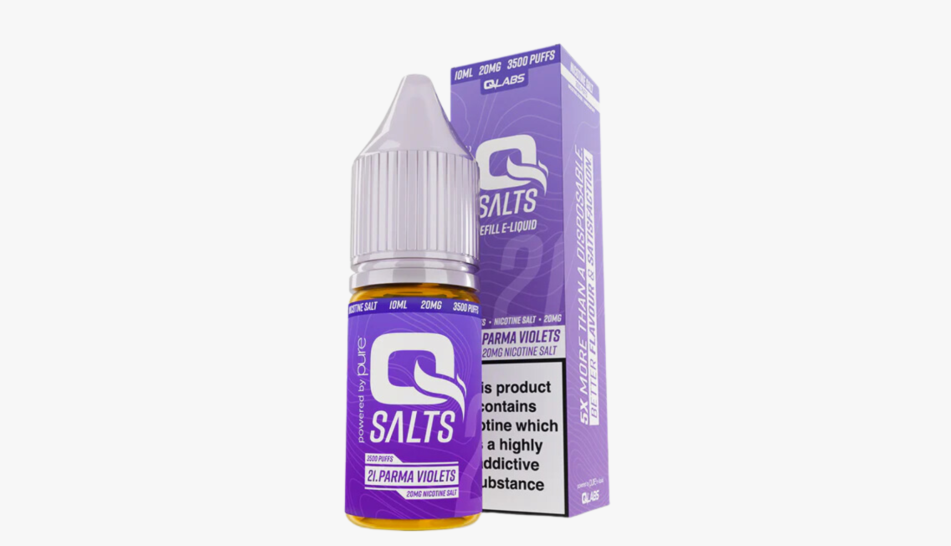 Parma Violets 10ml Nicotine Salt E-Liquid by Qsalts 20MG