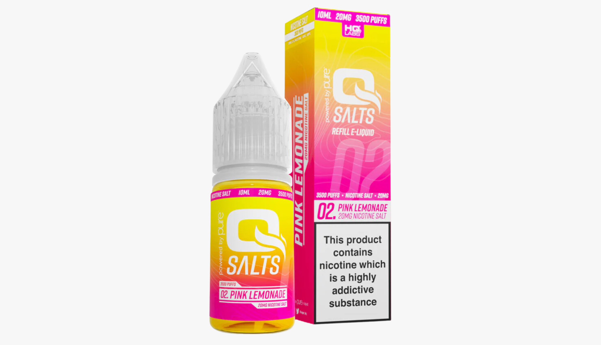 Pink Lemonade 10ml Nicotine Salt E-Liquid by Qsalts 20MG