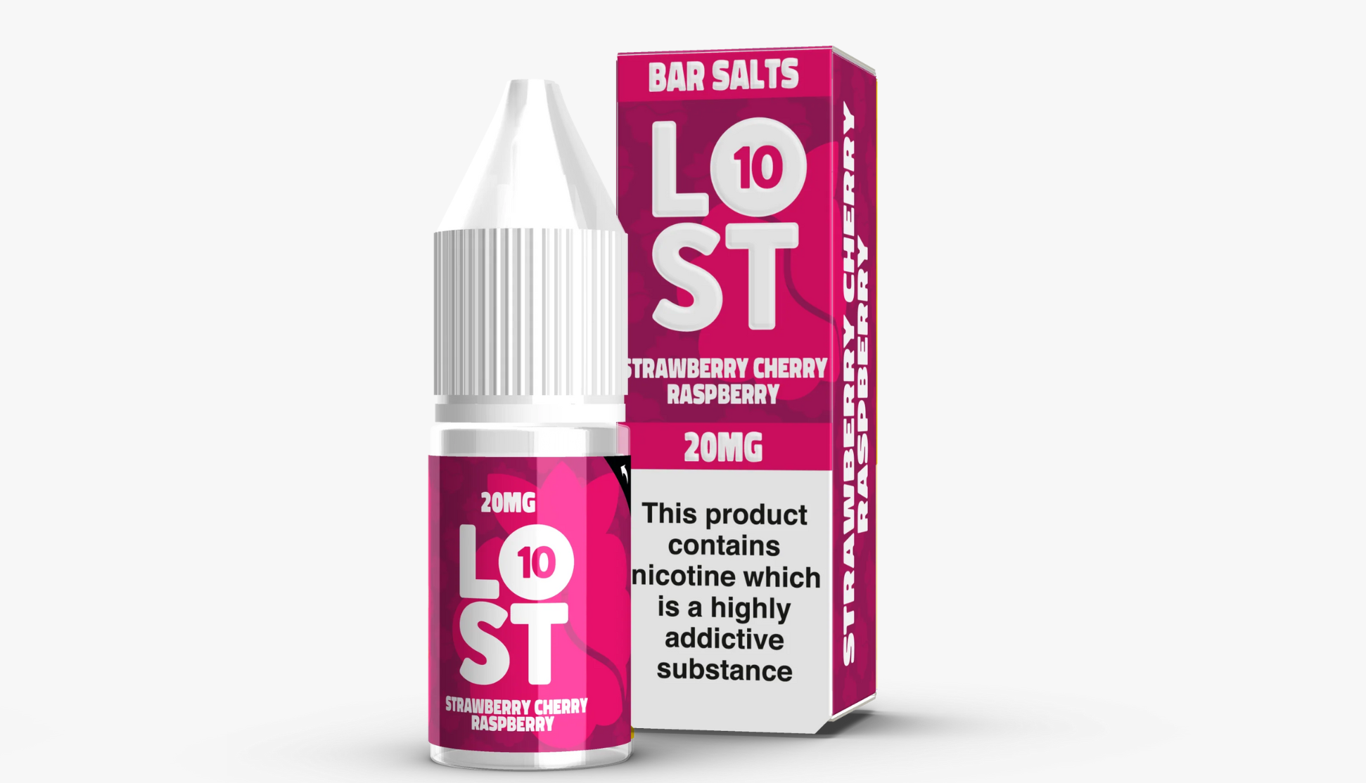 Strawberry Raspberry Cherry 10ml Nicotine Salt E-Liquid 20MG