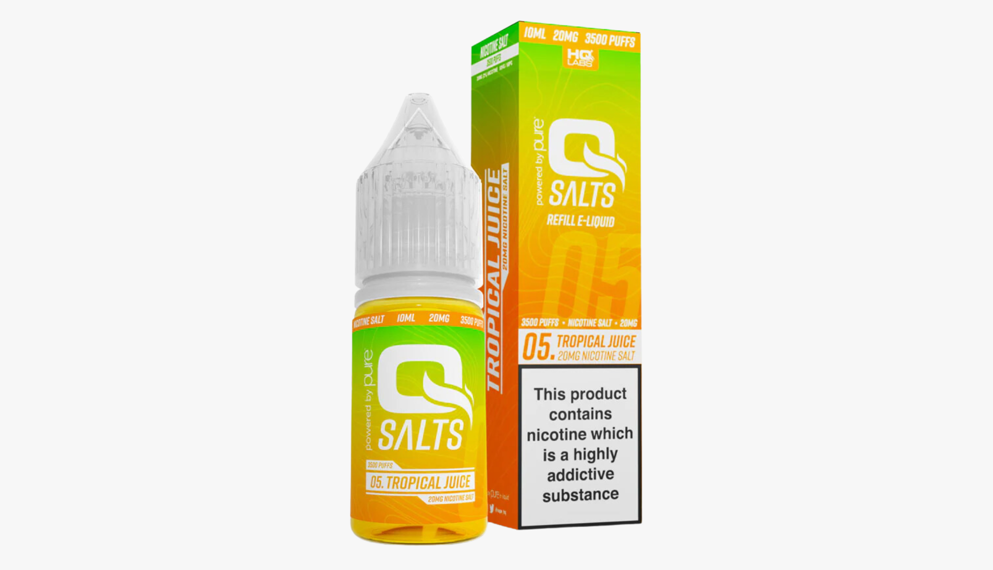 Tropical Juice 10ml Nicotine Salt E-Liquid by Qsalts 20MG