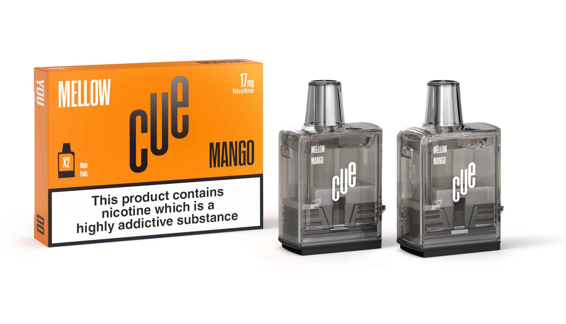 CUE Vapor Mellow Mango Vape Pods 17MG