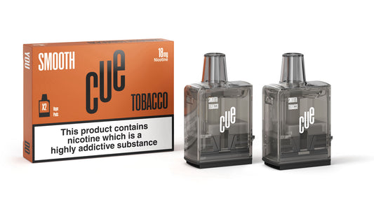 CUE Vapor Smooth Tobacco Vape Pods 18MG